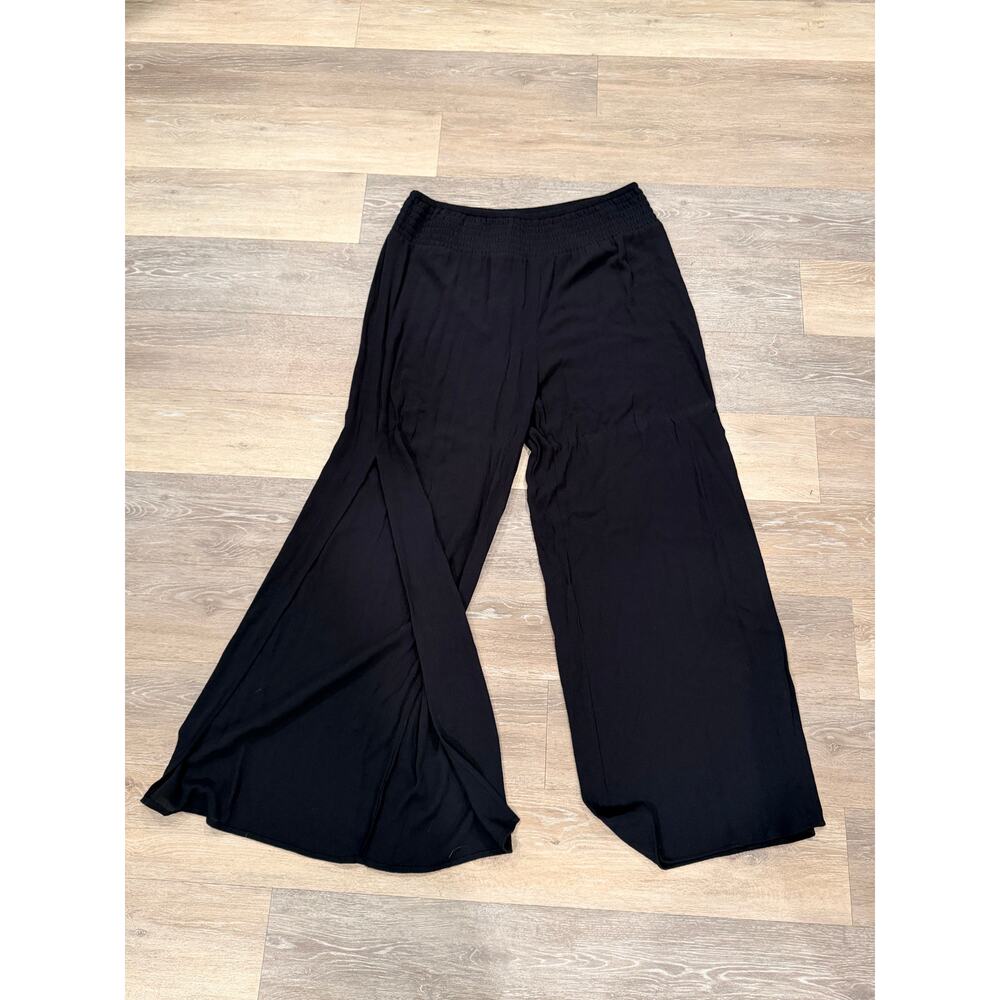 Kona Sol Black Wide Leg Straight Pants